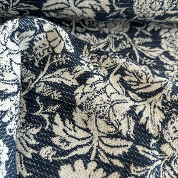 Tecido Jacquard Brocado Exclusivo Blue Venetto • Conexão Tecidos