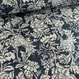 Tecido Jacquard Brocado Estampado Blue Venetto • Conexão Tecidos 2