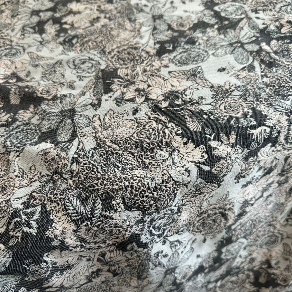 Tecido Jacquard Leve Heritage Floral 100% Algodão • Conexão Tecidos