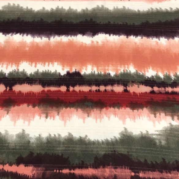 Tecido Viscose Estampada Tie Dye African Foil • Conexão Tecidos