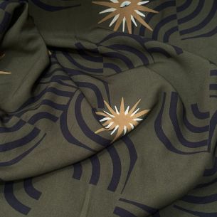 Tecido Viscose Estampada Horizonte Místico • Conexão Tecidos