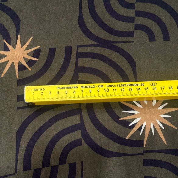 Tecido Viscose Estampada Horizonte Místico • Conexão Tecidos