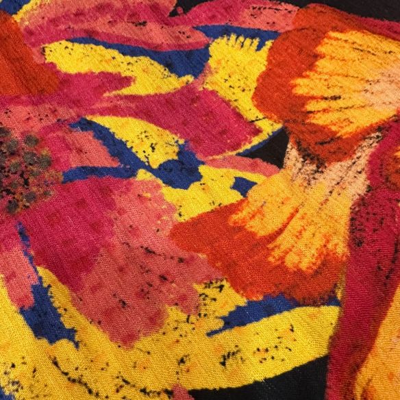 Tecido Viscose Maquinetada Estampada Brasa Floral • Conexão Tecidos