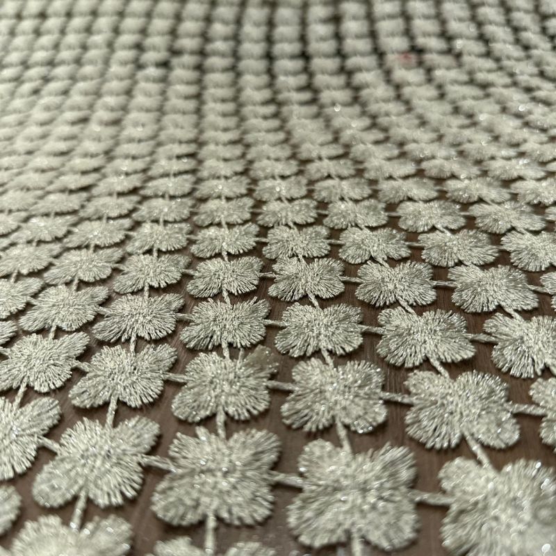 Tecido Renda Guipuir Bege Gold • Conexão Tecidos