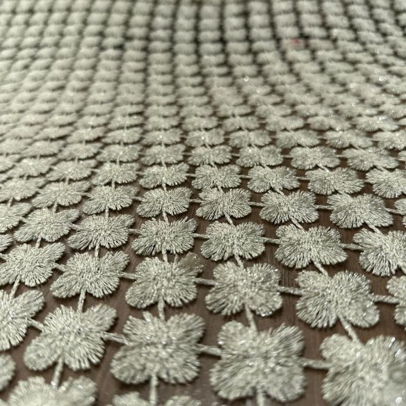 Tecido Renda Guipuir Bege Gold • Conexão Tecidos