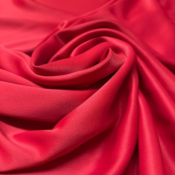 Tecido Crepe Patou Vermelho Royal • Conexão Tecidos