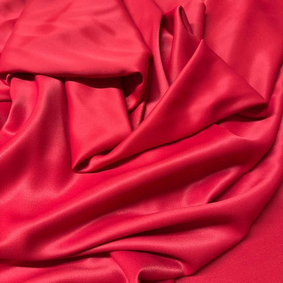 Tecido Crepe Patou Vermelho Royal • Conexão Tecidos