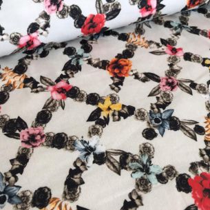 SARJA ACETINADA FLORAL • Conexão Tecidos