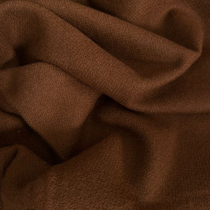 Tecido Lã Pura Marrom Caramelo • Conexão Tecidos