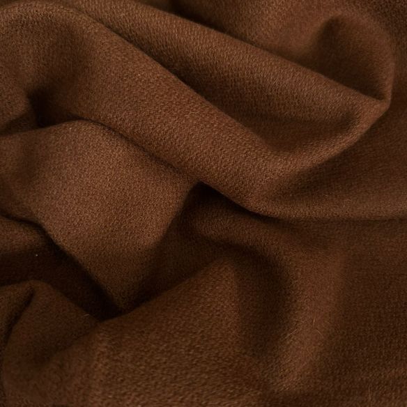 Tecido Lã Pura Marrom Caramelo • Conexão Tecidos