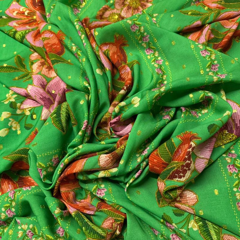 Tecido Viscose Estampada Bali Foil • Conexão Tecidos