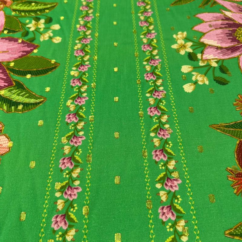 Tecido Viscose Estampada Bali Foil • Conexão Tecidos