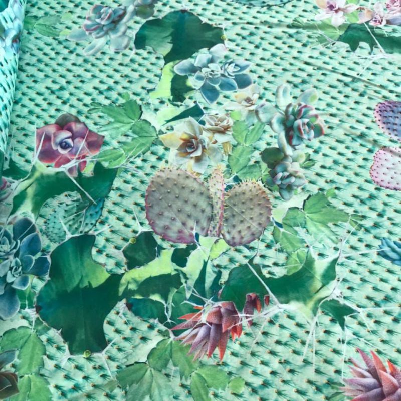 TECIDO CAMBRAIA DE ALGODÃO FLORAL MALDIVAS • Conexão Tecidos