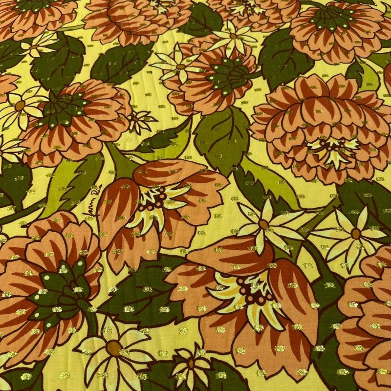 Tecido Viscose Estampada Alegria das Cores Foil • Conexão Tecidos