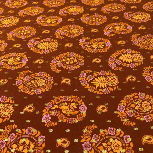 Tecido Viscose Estampada Boho Foil • Conexão Tecidos