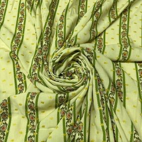 Tecido Viscose Estampada Boho Garden Foil • Conexão Tecidos