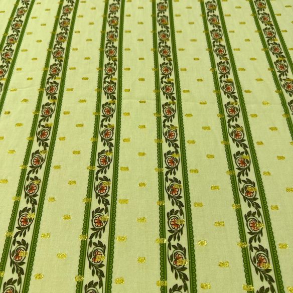 Tecido Viscose Estampada Boho Garden Foil • Conexão Tecidos