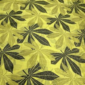 Tecido Palha De Seda Estampada Neo Tropical Lima • Conexão Tecidos