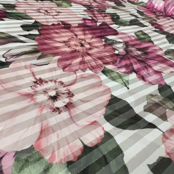 Tecido Musseline Devorê Florence Imperial • Conexão Tecidos