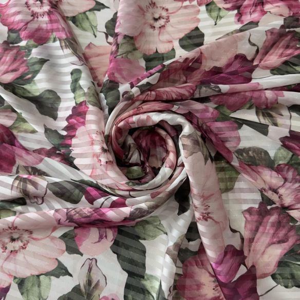 Tecido Musseline Devorê Florence Imperial • Conexão Tecidos