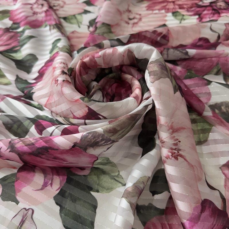 Tecido Musseline Devorê Florence Imperial • Conexão Tecidos