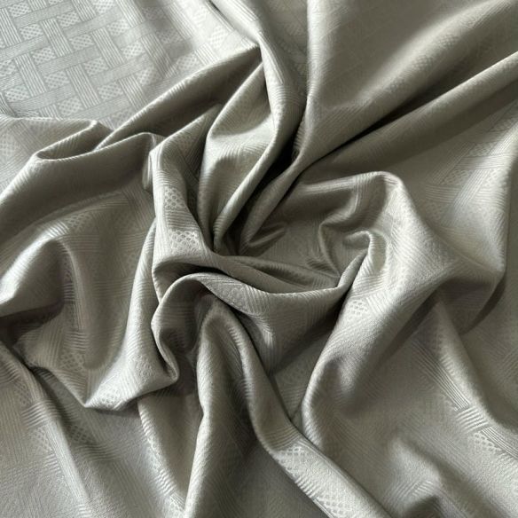 Tecido Sarja Lisa Caqui Jacquard • Conexão Tecidos