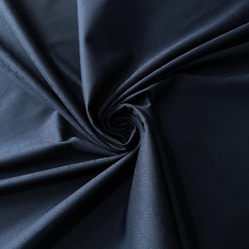 Tecido Sarja Lisa Marinho Noite Jacquard • Conexão Tecidos