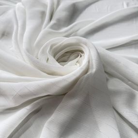 Tecido Chiffon De Seda Ajour Off White • Conexão Tecidos 2