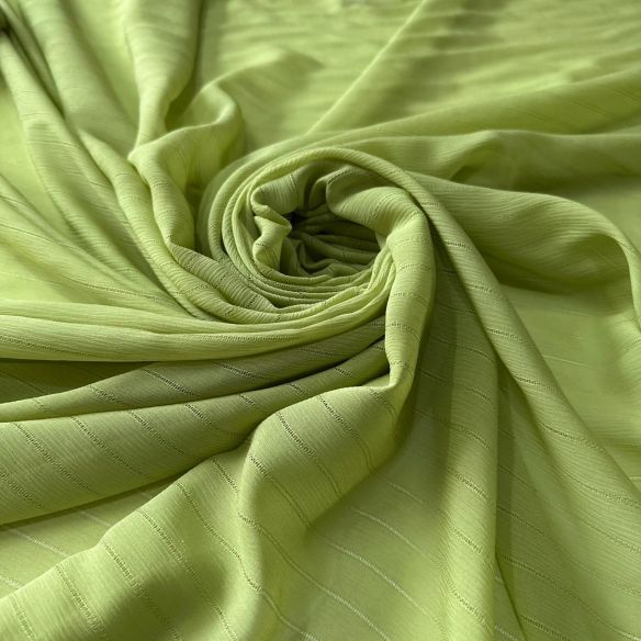 Tecido Chiffon De Seda Ajour Verde Pistache • Conexão Tecidos