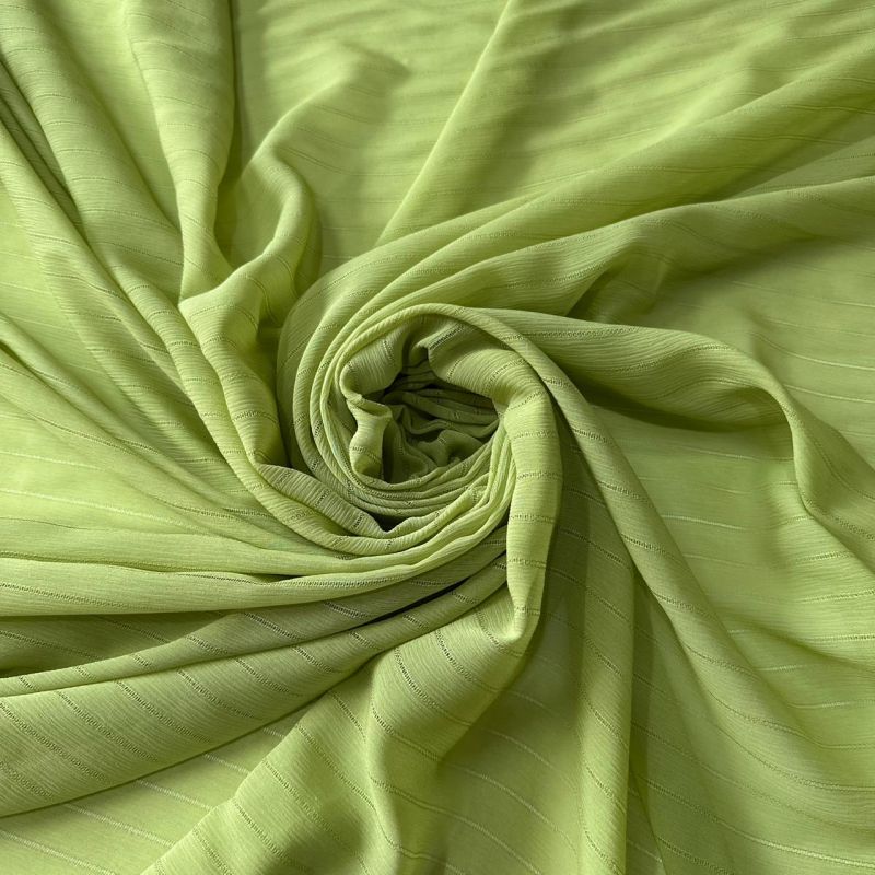 Tecido Chiffon De Seda Ajour Verde Pistache • Conexão Tecidos