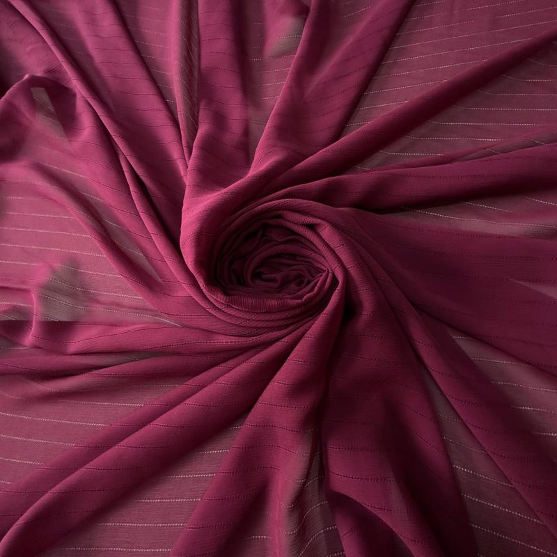 Tecido Chiffon De Seda Vinho Ameixado • Conexão Tecidos