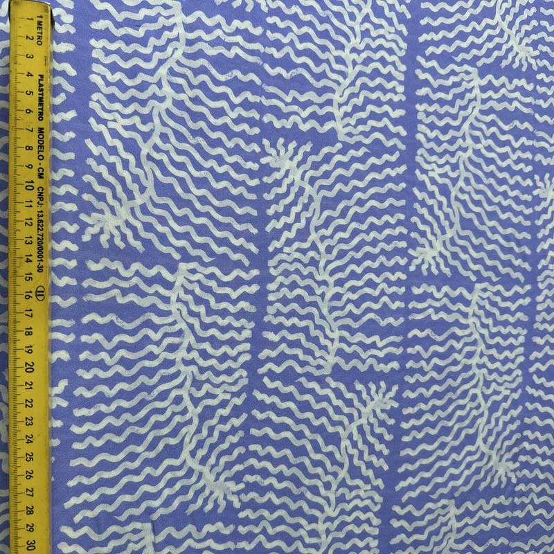 Tecido Crepe de Chine Estampado Corais