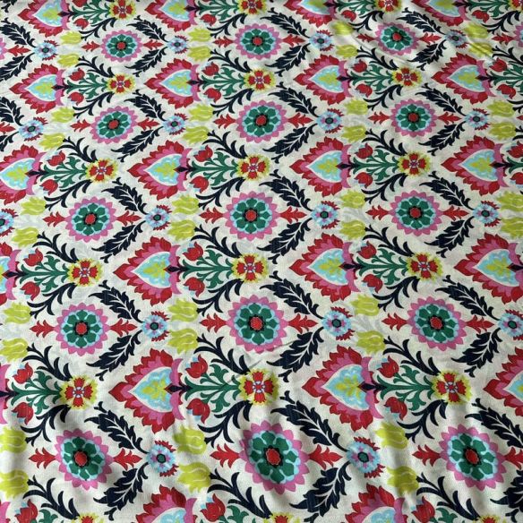 Tecido Crepe de Chine Estampado Desert Flower