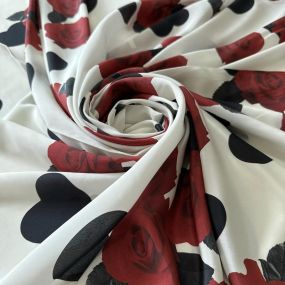 Tecido Crepe de Chine Estampado Vintage 2