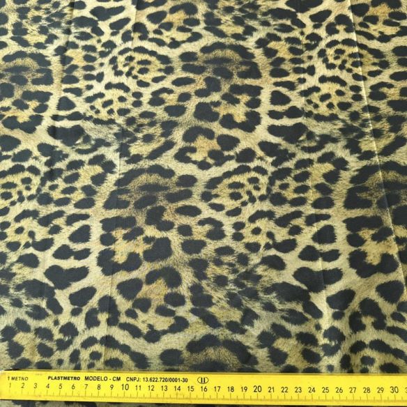 Tecido Crepe de Chine Estampado Animal Print V