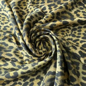 Tecido Crepe de Chine Estampado Animal Print V