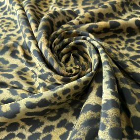 Tecido Crepe de Chine Estampado Animal Print V 2