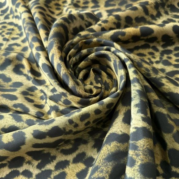 Tecido Crepe de Chine Estampado Animal Print V