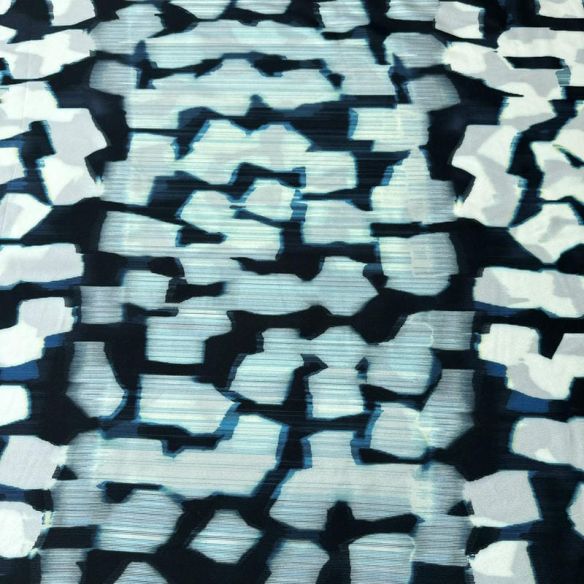 Tecido Crepe de Chine Estampado Abstrato Urban • Conexão Tecidos