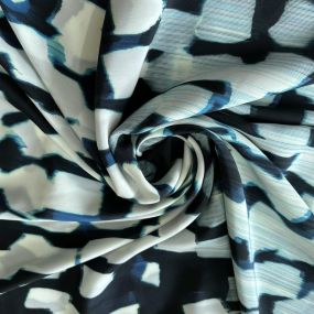 Tecido Crepe de Chine Estampado Abstrato Urban • Conexão Tecidos 2