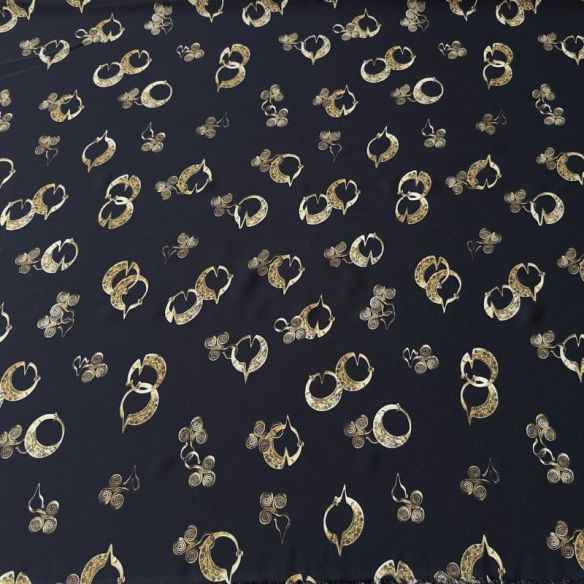 Tecido Crepe de Chine Estampado Golden Essence • Conexão Tecidos