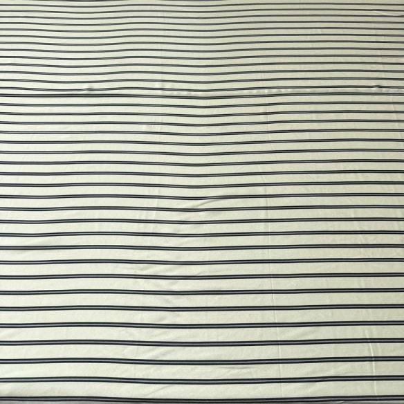 Tecido Crepe de Chine Estampado Fine Line Elegance • Conexão Tecidos