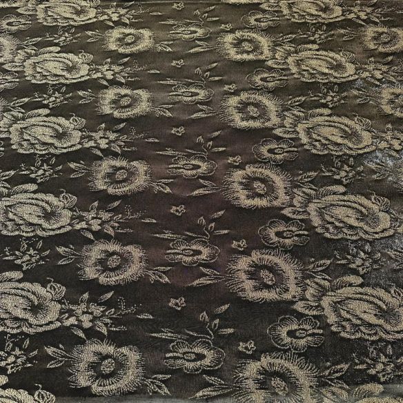 Tecido Tule De Malha Gold Flowers • Conexão Tecidos