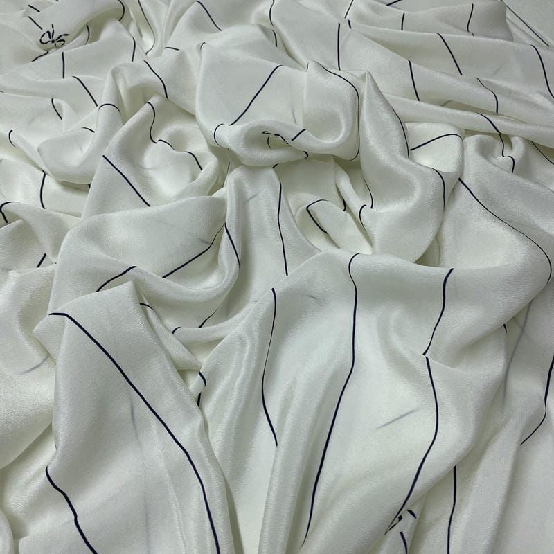 Tecido Crepe de Chine Estampado Lacinhos • Conexão Tecidos