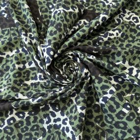 Tecido Crepe de Chine Estampado Jungle Mix • Conexão Tecidos