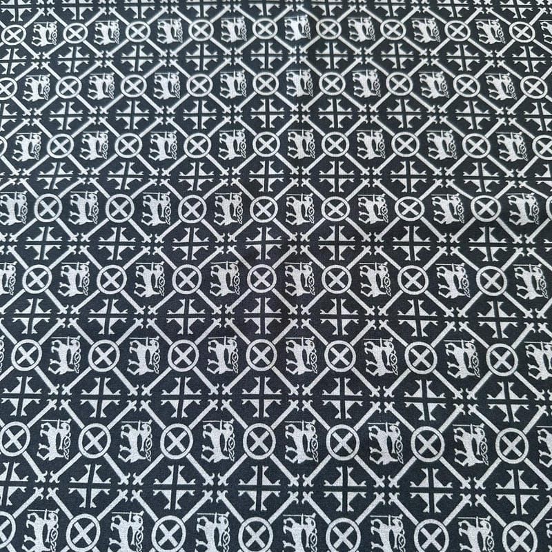 Tecido Crepe de Chine Estampado Geo Classic • Conexão Tecidos