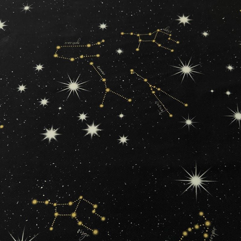 Tecido Crepe de Chine Estampado Constellation • Conexão Tecidos