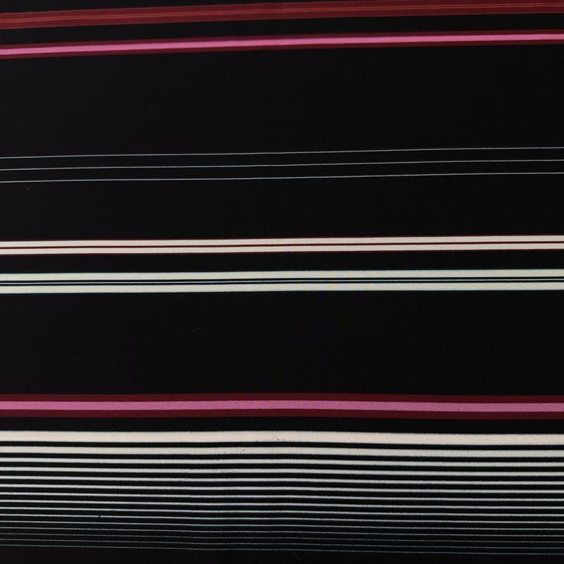 Tecido Crepe de Chine Estampado Stripe Mix Modern • Conexão Tecidos
