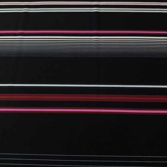 Tecido Crepe de Chine Estampado Stripe Mix Modern • Conexão Tecidos