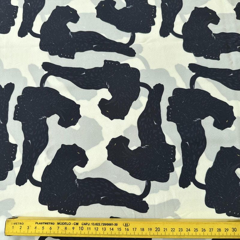 Tecido Crepe de Chine Estampado Animal Flow • Conexão Tecidos